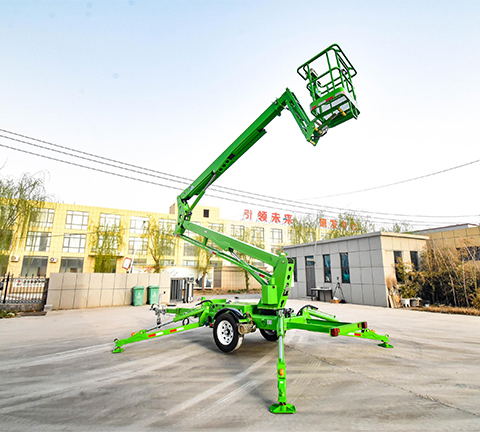 Trailer folding arm