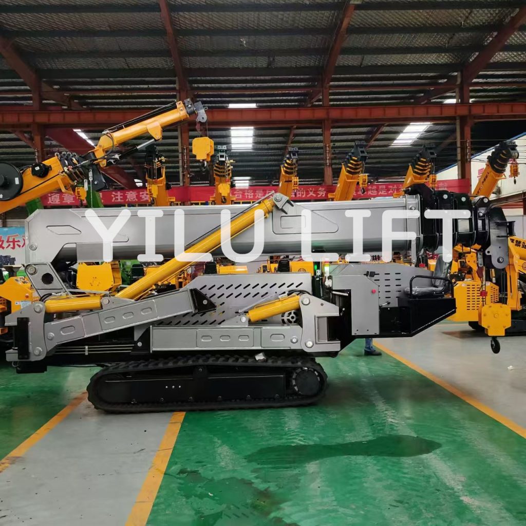 spider crane in the factory situation