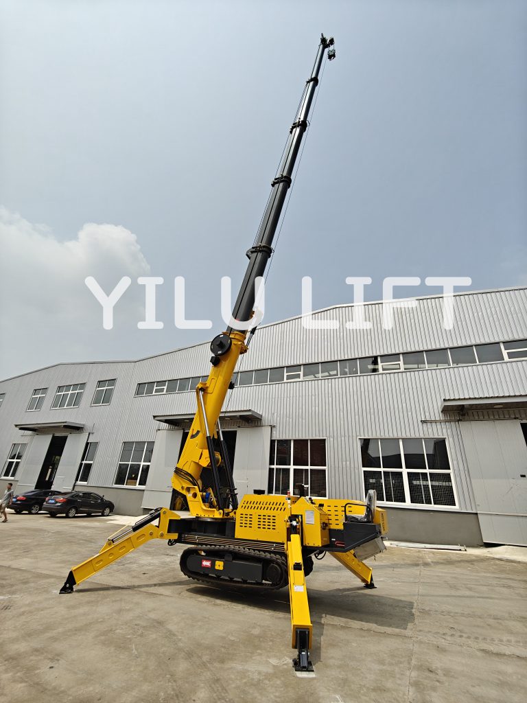 yilu lift spider crane yellow
