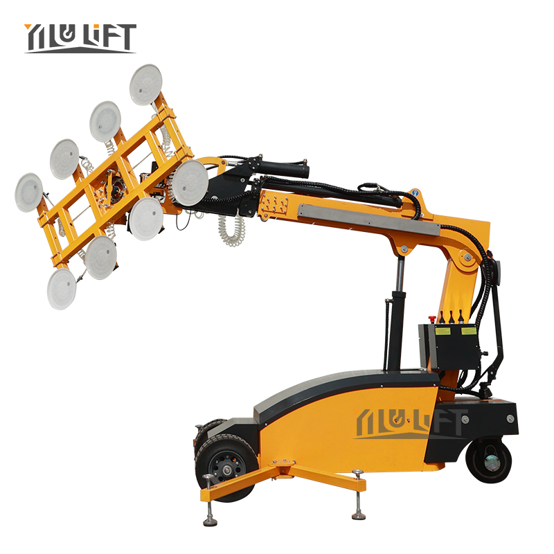 400KG Battery Powered Vacuum Suction Cups Lifter Robot for Glass Installation