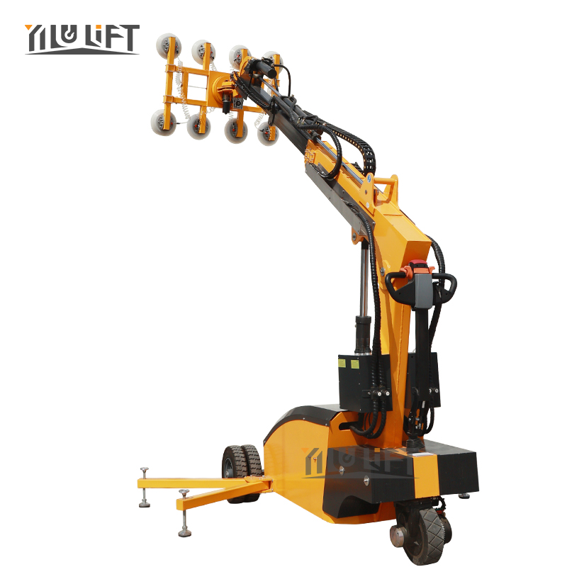 400KG Battery Powered Vacuum Suction Cups Lifter Robot for Glass Installation