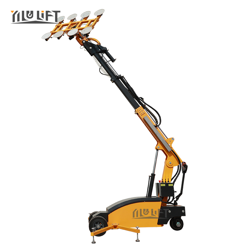 400KG Battery Powered Vacuum Suction Cups Lifter Robot for Glass Installation