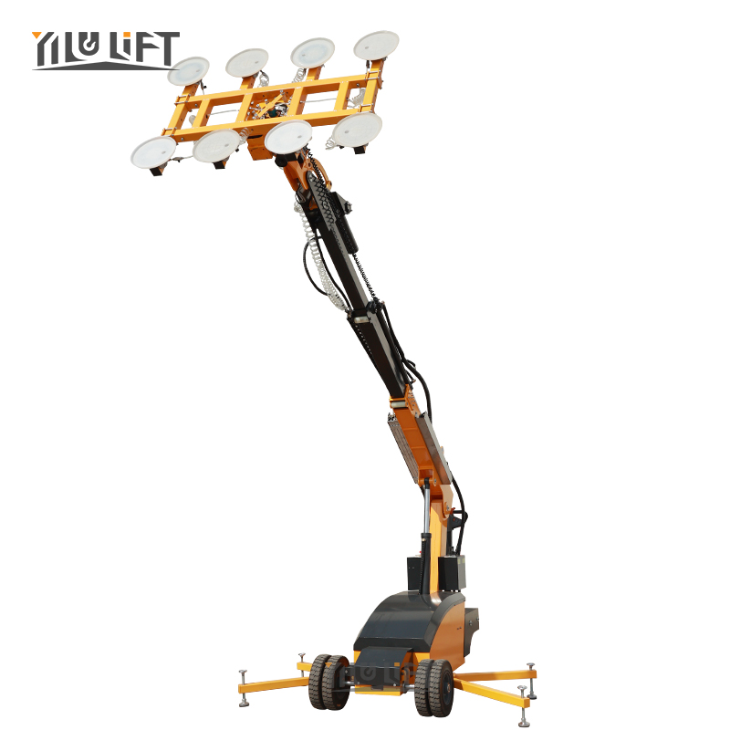 400KG Battery Powered Vacuum Suction Cups Lifter Robot for Glass Installation