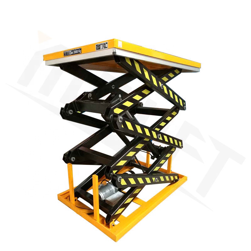 1ton 2ton Outdoor Constructions Lift Platform Window Cleaning Scissor Lift with Good Price
