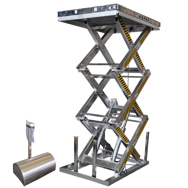 1ton 2ton Outdoor Constructions Lift Platform Window Cleaning Scissor Lift with Good Price